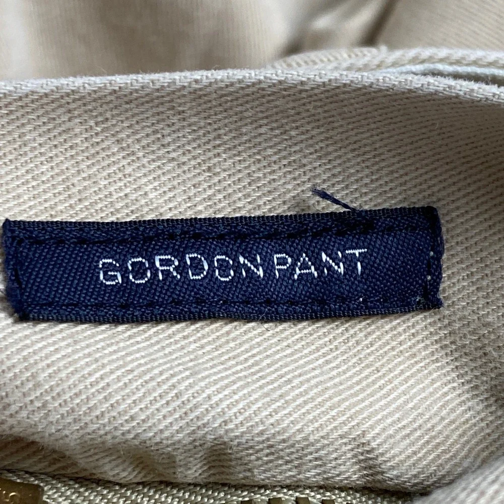 Vintage Polo Ralph Lauren Gordon Pant Mens 38x33 Tan Chino Straight Leg Cotton
